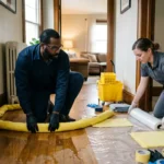 8. How do professionals stop water from spreading