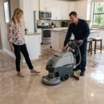 Tile Floors After Daily Downpours: How Dark Grout, Film, And Slip Risk Build Up Fast
